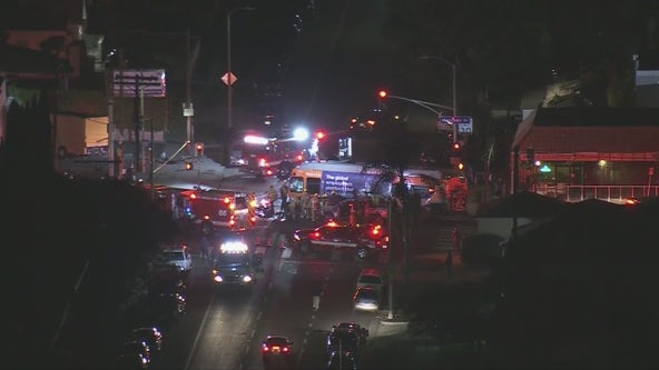 Multiple injured after Metro bus collides with vehicle near South LA