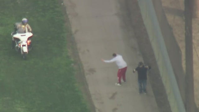 LASD pursuit ends on golf course in Long Beach