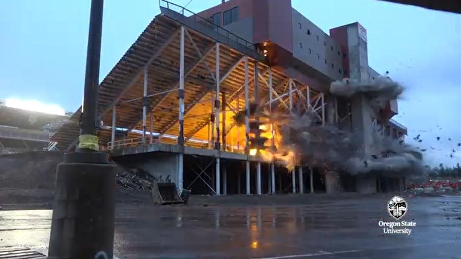 OSU stadium implosion