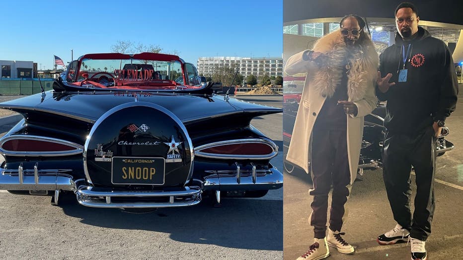 Snoop Dogg drives lowrider from Van Nuys shop for Super Bowl LVI