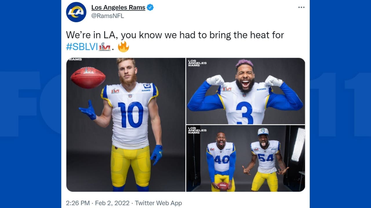 Rams' Super Bowl throwback uniforms a nod to franchise's Los Angeles  history - The Athletic