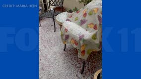 Hail falls in Pasadena just days after hot weekend across Southern California