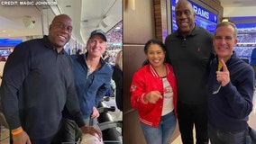 Calls grow to end LA County's mask mandate after Newsom, Garcetti pictured maskless at SoFi