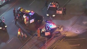 LAPD officers, civilian injured in South LA crash
