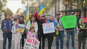 Hundreds gather in Santa Monica for march seeking to 'stop bloodshed' in Ukraine