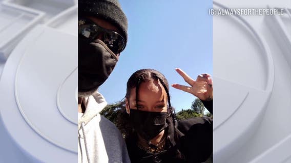 Rihanna surprises vets battling homelessness in West Los Angeles