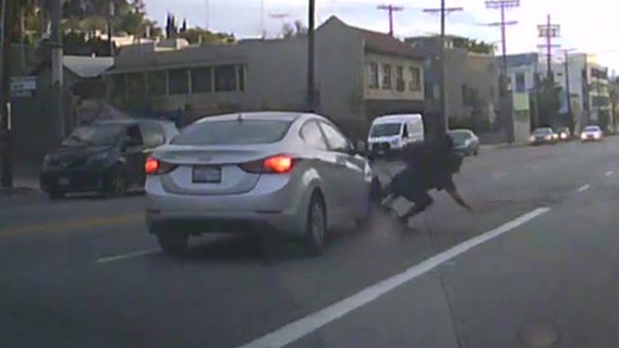 Silver Lake hit-and-run: Video shows bicyclist being struck by vehicle; police searching for driver