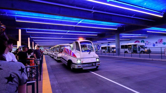 Disneyland parking trams return after nearly 2 years