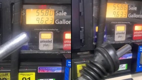 Watch: Faulty gas pump in LA County overcharges, man claims