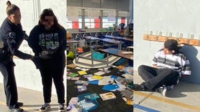 PHOTOS: 2 teens busted after vandalizing elementary school, police say