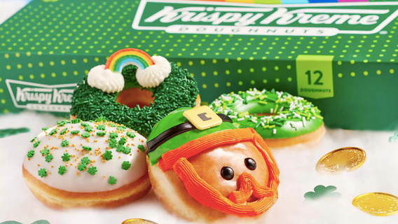 Krispy Kreme giving out free St. Patrick's Day doughnuts