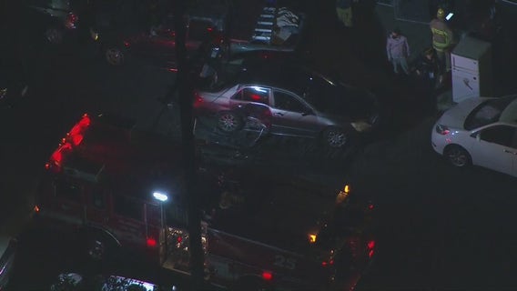 Suspects hits LAPD vehicle, drives off and gets in another crash in Boyle Heights