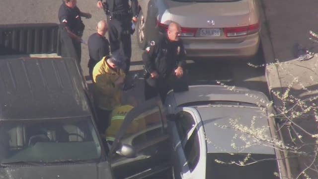 2 hospitalized in morning shooting in downtown LA