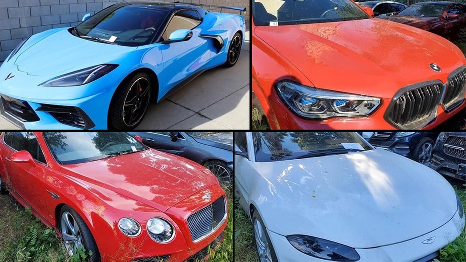 California Highway Patrol detectives seized about three dozen luxury vehicles that were stolen from car dealerships in Southern California.