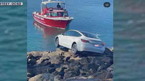 Tesla driver hits gas instead of brakes in Dana Point