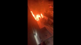 Fire erupts at 5-story apartment building in Panorama City