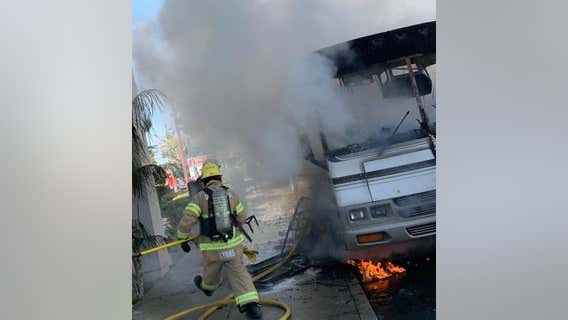 Man found dead in Ventura RV fire