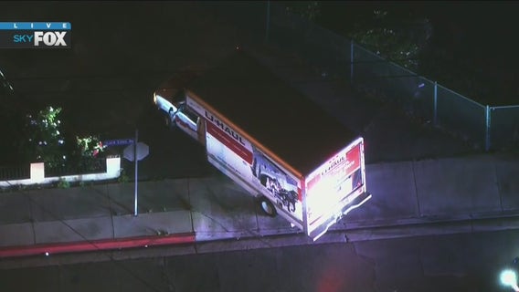LA County Chase: Woman, man in custody after leading pursuit in suspected stolen U-Haul truck