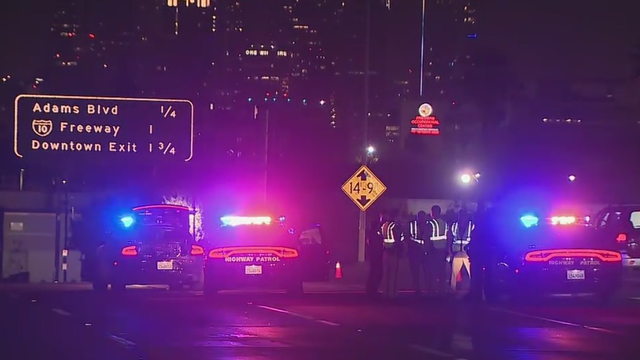 Pedestrian killed on 110 Freeway in South LA