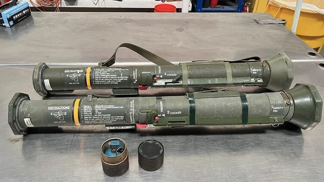 Rocket launchers, practice grenade found in SoCal dumpster