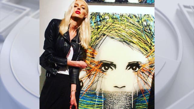 Ukrainian street artist based in Los Angeles protests against Russian invasion