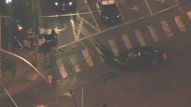 2 civilians, 2 LASD deputies hurt in West Hollywood crash
