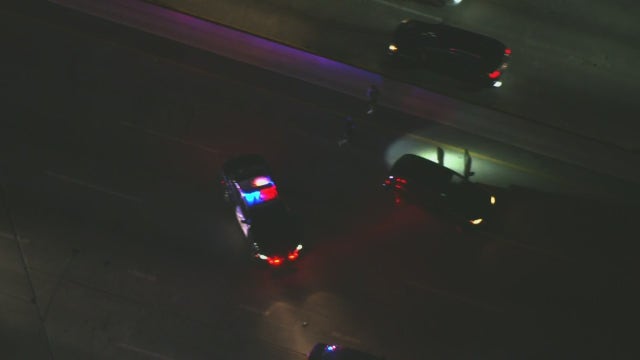 Two in custody after police chase through LA County
