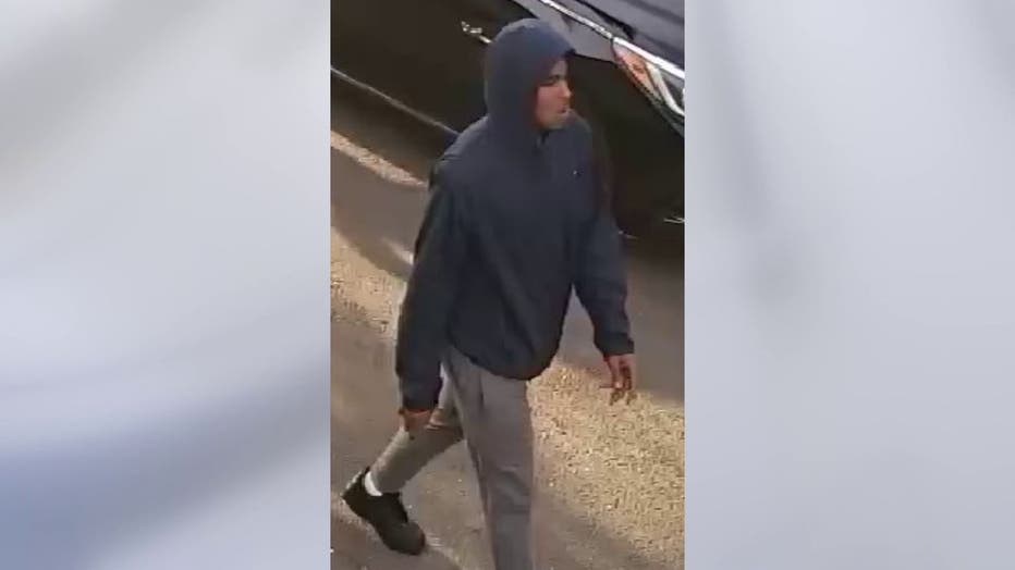 A second suspect remains on the run after a shocking video showed two suspects chasing down and opening fire at a victim's direction in a brazen robbery attempt. PHOTO: LAPD.