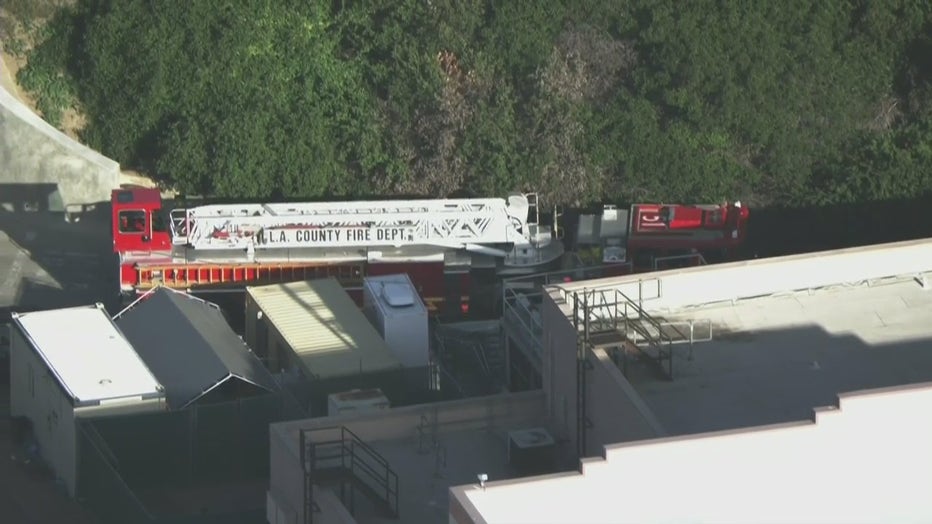 Nearly a dozen people are stuck in a ride at Universal Studios Hollywood.