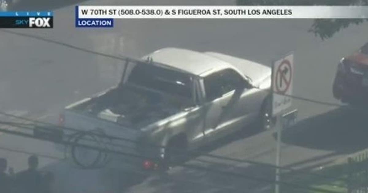 Suspect in custody after slow-speed police chase across South LA | FOX ...