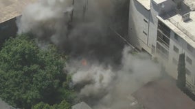 Crews take down garage fire in Hollywood; No one hurt