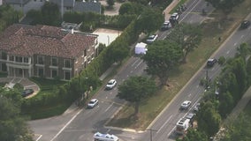 Pedestrian struck and killed by vehicle on San Vicente Blvd. in Brentwood