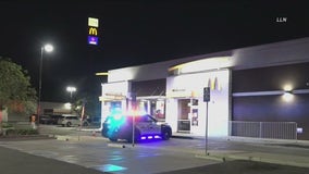 Freeway shooting victim calls for help at McDonald's drive-thru in Azusa