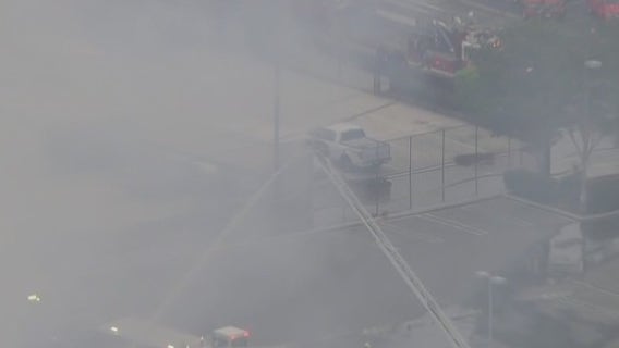 Crews control structure fire in Los Alamitos