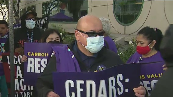 2,000 Cedars-Sinai workers begin 5-day strike