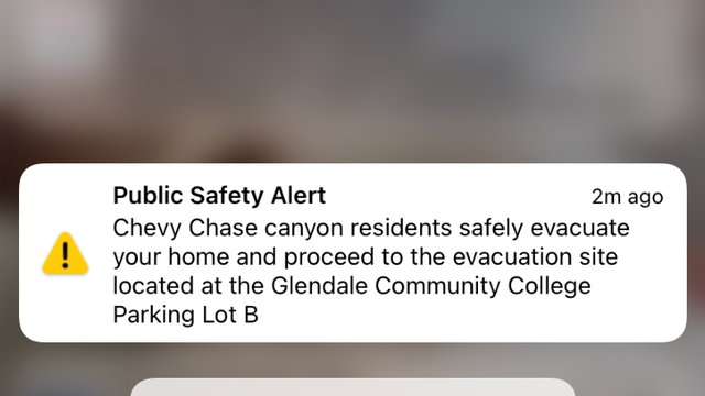 Emergency evacuation alert sent to phones across LA County was just a drill, Glendale city says