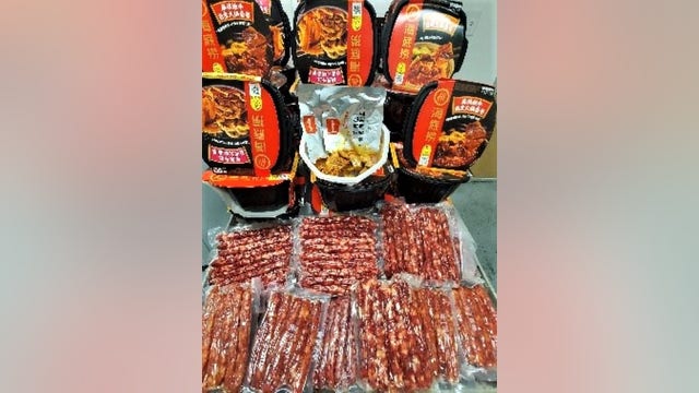 PHOTOS: Live centipedes, swine sausage seized from LA ports