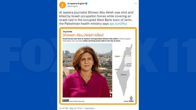 Al-Jazeera reporter killed during Israeli raid in West Bank