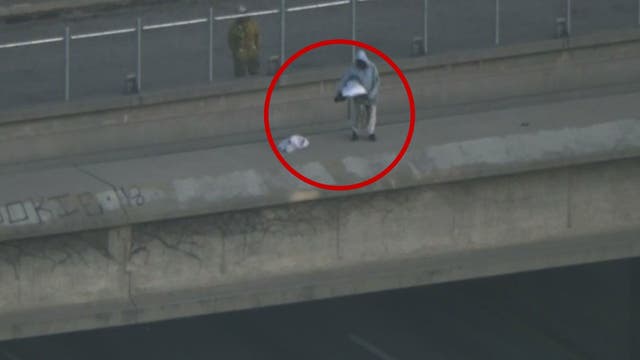 Person trying to nap on ledge causes delays on 405 Freeway for hours before reopening