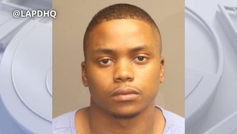 Police have arrested one of the suspects wanted in connection to a follow-home robbery that happened over the weekend in downtown LA. LAPD fears there may be more victims. PHOTO: LAPD.
