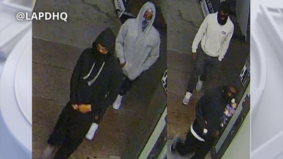Police have arrested one of the suspects wanted in connection to a follow-home robbery that happened over the weekend in downtown LA. LAPD fears there may be more victims. PHOTO: LAPD.