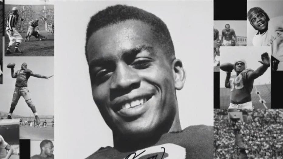 The scholarship is in honor of Kenny Washington who broke the NFL's color barrier in 1946 when he signed with the Los Angeles Rams. He ended a 12-year ban on Black players in the NFL.