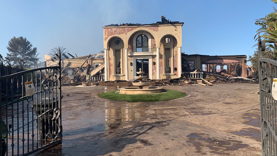 A $10 million home at 5 Vista Court in Laguna Niguel was destroyed by the Coastal Fire. (Photo: Mario Ramirez)