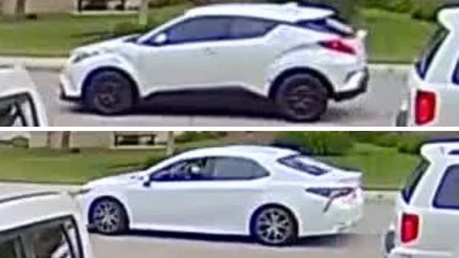 Getaway cars of suspected catalytic converter thieves