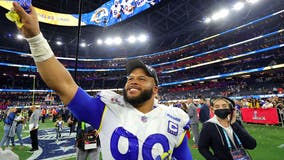 Aaron Donald to be NFL's highest-paid non-QB ever under restructured contract: Reports