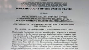 Read US Supreme Court opinion in Dobbs vs. Jackson Women's Health Organization: Roe v. Wade overturned