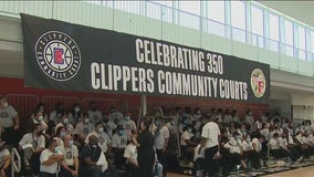 Clippers, City celebrate renovating every public basketball court in LA