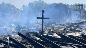 Cross still stands after fire destroys Texas church: 'A sight to behold'