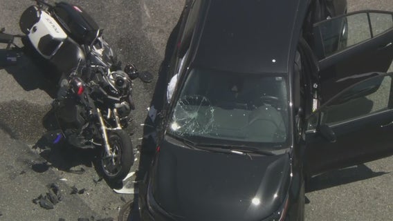 Crash involving motorcycle cop under investigation in Beverly Hills