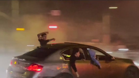 VIDEO: Gunfire erupts during South LA street takeover